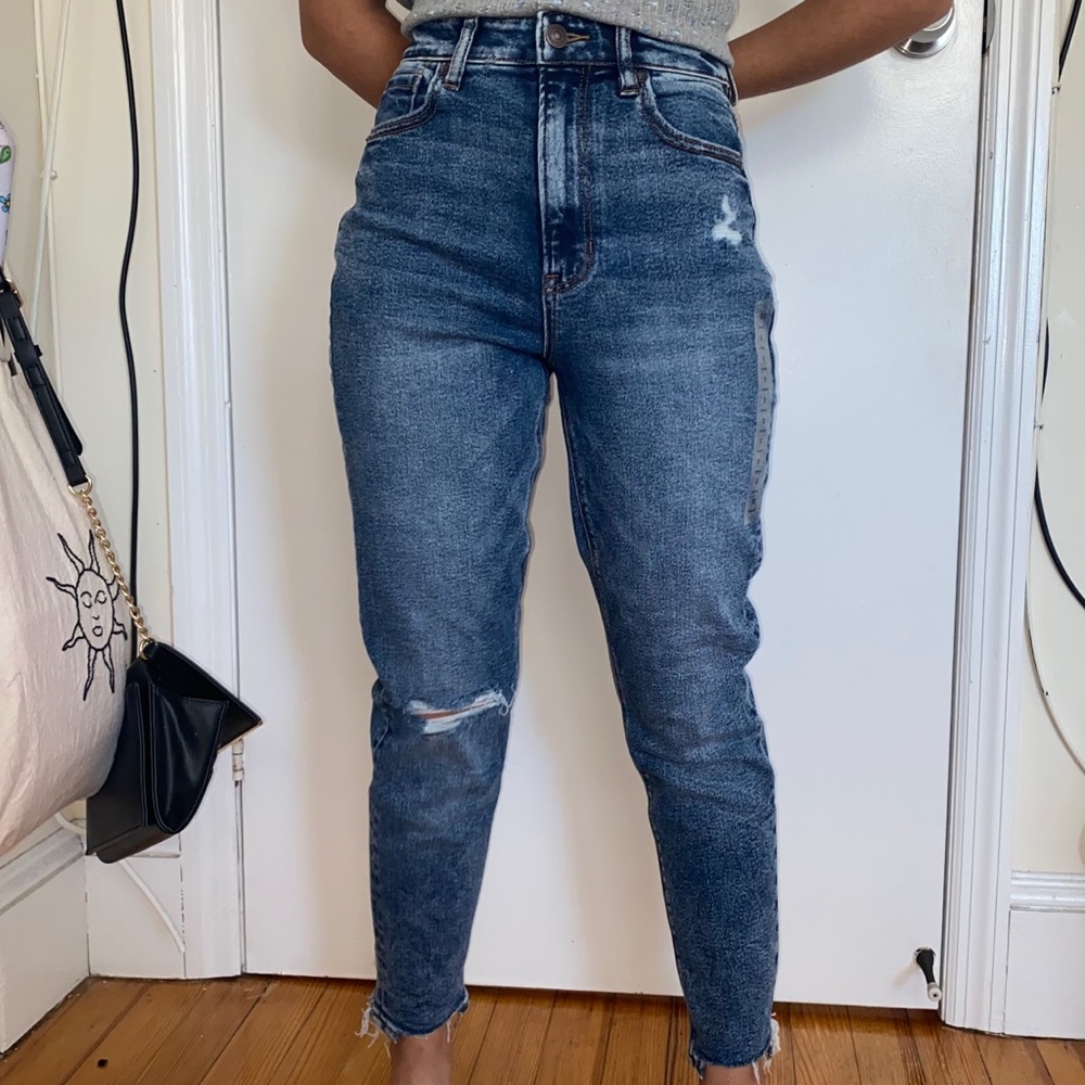 american eagle mom jeans